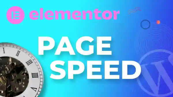 Elementor page speed course banner