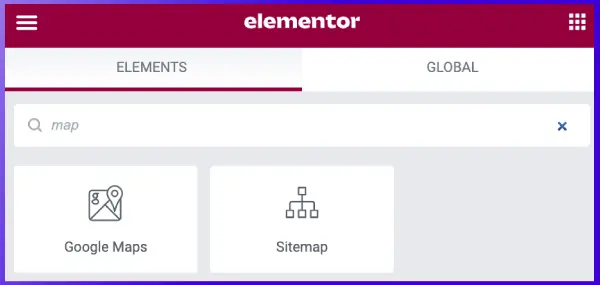 adding Google Map with Elementor pro